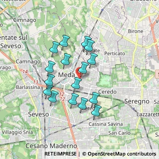 Mappa Via Galileo Galilei, 20821 Meda MB, Italia (1.53563)
