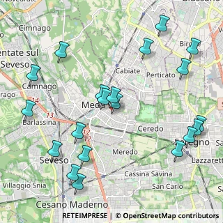 Mappa Via Lombardia, 20821 Meda MB, Italia (2.4885)