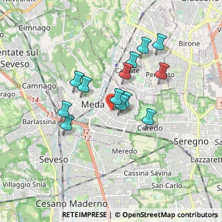 Mappa Via Lombardia, 20821 Meda MB, Italia (1.47077)