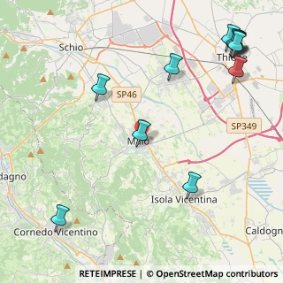 Mappa Via Porto al Proa, 36034 Malo VI, Italia (5.93083)