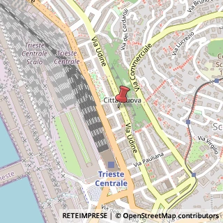 Mappa Via Udine, 32, 34135 Trieste, Trieste (Friuli-Venezia Giulia)