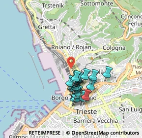 Mappa V.le Miramare, 34132 Trieste TS, Italia (0.735)