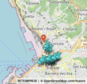 Mappa V.le Miramare, 34132 Trieste TS, Italia (0.9535)
