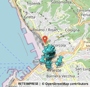 Mappa V.le Miramare, 34132 Trieste TS, Italia (0.7685)