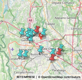 Mappa Via Donatello, 21054 Fagnano Olona VA, Italia (6.326)