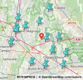 Mappa Via Donatello, 21054 Fagnano Olona VA, Italia (4.52643)