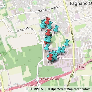 Mappa Via Donatello, 21054 Fagnano Olona VA, Italia (0.29857)