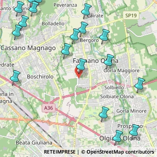 Mappa Via Donatello, 21054 Fagnano Olona VA, Italia (3.17889)