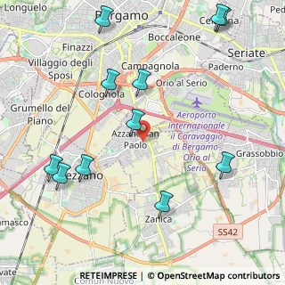 Mappa 24052 Azzano San Paolo BG, Italia (2.55455)