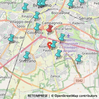 Mappa 24052 Azzano San Paolo BG, Italia (2.83647)