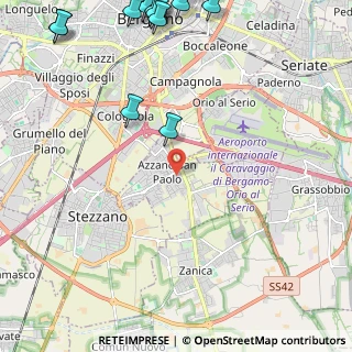 Mappa 24052 Azzano San Paolo BG, Italia (3.63611)