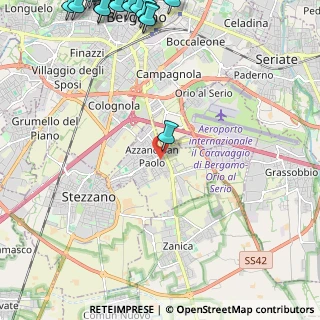 Mappa 24052 Azzano San Paolo BG, Italia (3.8625)