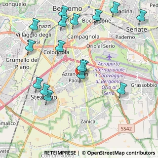Mappa 24052 Azzano San Paolo BG, Italia (2.3925)