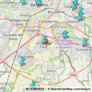Mappa 24052 Azzano San Paolo BG, Italia (3.57357)