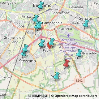 Mappa 24052 Azzano San Paolo BG, Italia (2.21667)