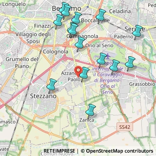 Mappa 24052 Azzano San Paolo BG, Italia (2.35667)