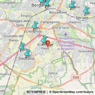 Mappa 24052 Azzano San Paolo BG, Italia (3.22727)