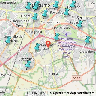 Mappa 24052 Azzano San Paolo BG, Italia (3.038)