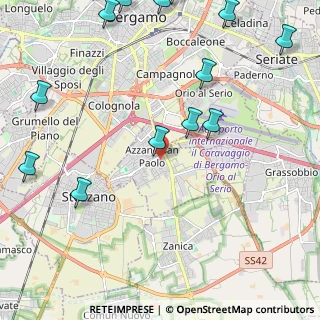 Mappa 24052 Azzano San Paolo BG, Italia (3.06929)