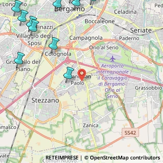 Mappa 24052 Azzano San Paolo BG, Italia (3.64)