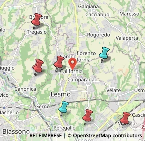 Mappa Viale Milano, 20857 Camparada MB, Italia (2.23)