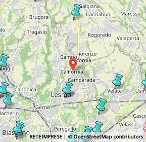 Mappa Viale Milano, 20857 Camparada MB, Italia (3.6135)