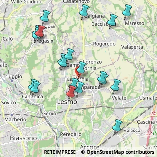 Mappa Viale Milano, 20857 Camparada MB, Italia (2.1625)
