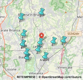Mappa Viale Milano, 20857 Camparada MB, Italia (3.75917)