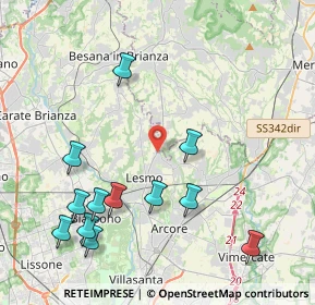 Mappa Viale Milano, 20857 Camparada MB, Italia (4.70917)
