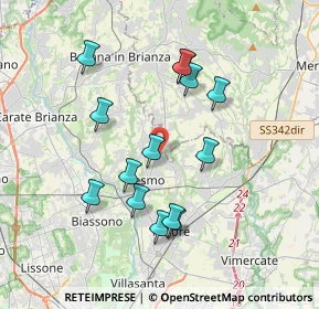 Mappa Viale Milano, 20857 Camparada MB, Italia (3.43929)