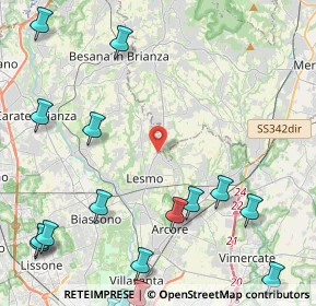 Mappa Viale Milano, 20857 Camparada MB, Italia (6.8195)