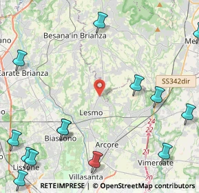 Mappa Viale Milano, 20857 Camparada MB, Italia (6.67867)