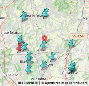 Mappa Viale Milano, 20857 Camparada MB, Italia (4.98421)