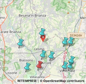 Mappa Viale Milano, 20857 Camparada MB, Italia (4.70364)