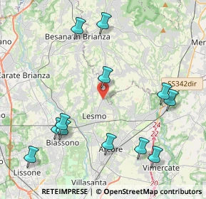 Mappa Viale Milano, 20857 Camparada MB, Italia (4.74583)