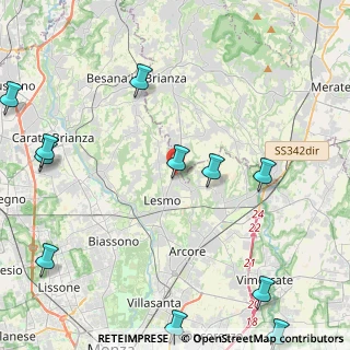 Mappa Viale Milano, 20857 Camparada MB, Italia (6.05273)