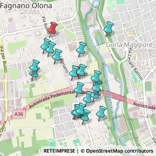 Mappa Via Leopardi Giacomo, 21054 Fagnano Olona VA, Italia (0.4565)