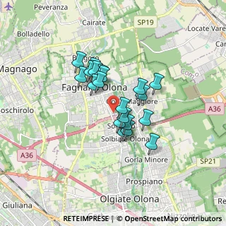 Mappa Via Leopardi Giacomo, 21054 Fagnano Olona VA, Italia (1.2235)