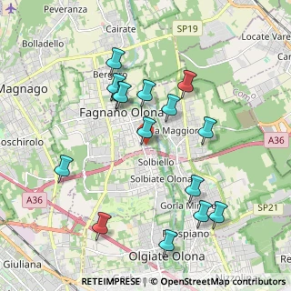 Mappa Via Adamello, 21054 Fagnano Olona VA, Italia (1.974)