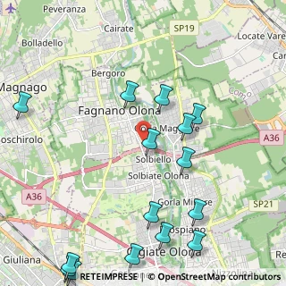 Mappa Via Adamello, 21054 Fagnano Olona VA, Italia (2.754)