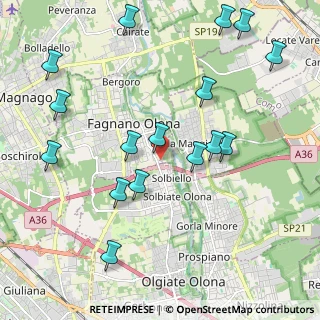 Mappa Via Adamello, 21054 Fagnano Olona VA, Italia (2.34938)