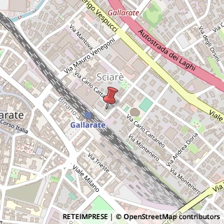 Mappa Via Carlo Cattaneo, 22, 21013 Gallarate, Varese (Lombardia)