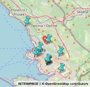 Mappa Via Emilio Scauro, 34127 Trieste TS, Italia (3.29)