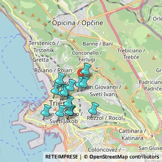 Mappa Via Emilio Scauro, 34127 Trieste TS, Italia (1.56143)