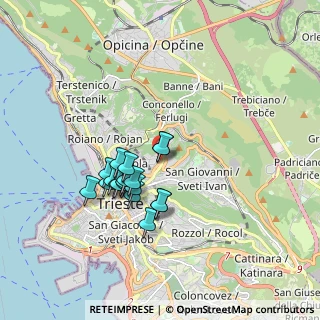 Mappa Via Emilio Scauro, 34127 Trieste TS, Italia (1.45632)