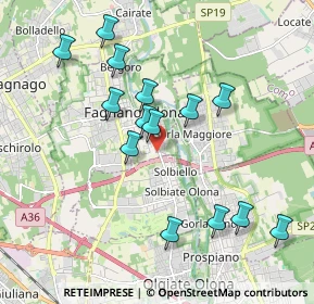 Mappa Via Saverio Mercadante, 21054 Fagnano Olona VA, Italia (1.89286)