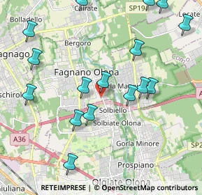 Mappa Via Saverio Mercadante, 21054 Fagnano Olona VA, Italia (2.3425)