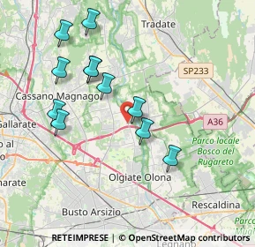 Mappa Via Saverio Mercadante, 21054 Fagnano Olona VA, Italia (3.67455)