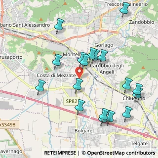 Mappa Via de Gasperi, 24060 Gorlago BG, Italia (2.16056)