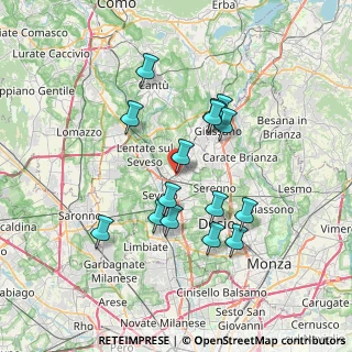 Mappa Via General Cantore, 20821 Meda MB, Italia (6.42467)